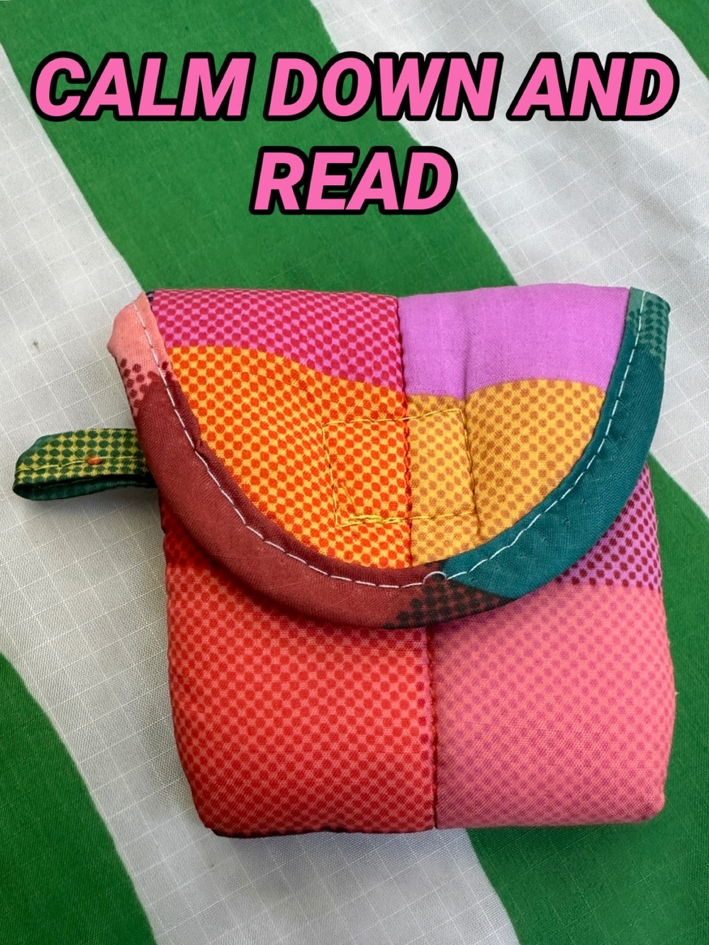 *ALTERED* BAGGU handmade madras earbud pouch